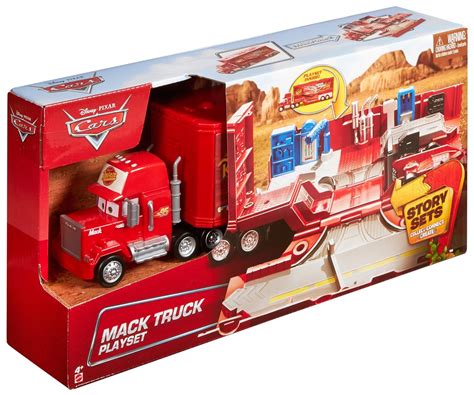 Disney Pixar Cars Toy Mack Truck Playset, Lightning McQueen Story Sets | eBay