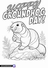 Groundhog Day coloring Pages  Bestcoloringpagesnet sketch template