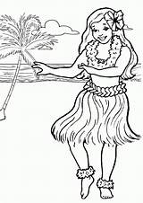 hula Girl coloring Pages  Clip Art Library sketch template