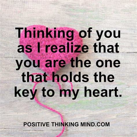 71 Best Thinking Of You Quotes | Positive Thinking Mind