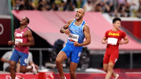 Italy's Marcell Jacobs Wins The Men's 100 Meter Sprint At The Olympics : Live Updates: The Tokyo ...