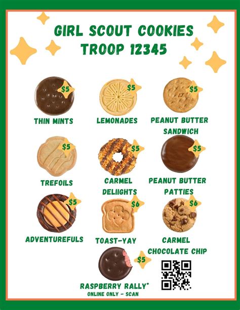 Girl Scout Cookie 2023 ABC Baker Editable/printable Canva - Etsy