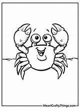 Cute Crab Coloring Pages sketch template