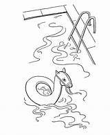Desenho De Bóia Na Piscina Para Colorir  Tudodesenhos sketch template