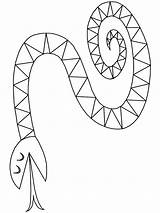 Snake Coloring Pages Sea Print Coral Colouring Zoo Serpent Snakes  sketch template