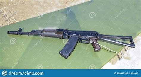 5.45 Mm Kalashnikov Assault Rifle AK-74 Stock Image - Image of machine, rifle: 198041993