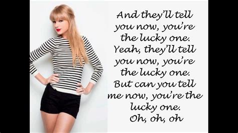 Taylor Swift - The Lucky One (Lyrics On Screen) Chords - Chordify