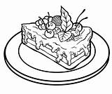 Pezzo Di Torta Da Stampare colorare Scarica Stampa O Colora Subito  sketch template