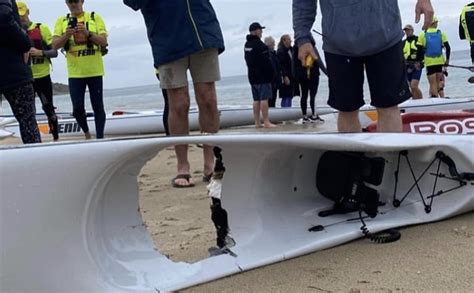 Un homme attaqué par un requin blanc qui a littéralement dévoré son kayak