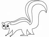 Skunk Coloring Page  Home sketch template