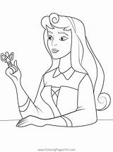 Sleeping Coloring Aurora Beauty Pages Princess Baby Disney Colouring  sketch template