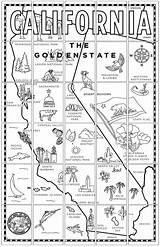 California State Map Coloring Page Pages sketch template