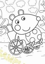 PEPPA PIG COLORING BOOK The MICE Mandy Mouse Mummy Etc Printable sketch template