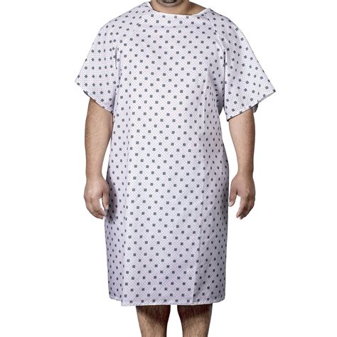 Elivo Ultra Soft Hospital Gown| One Size Fits All Unisex Patient Gown ...