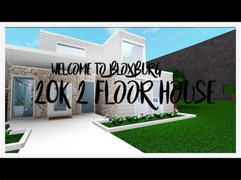 Roblox Speedbuild | Welcome to Bloxburg: 20k 2 Floor House - YouTube