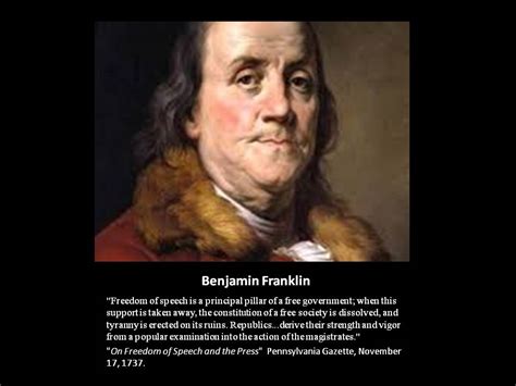 Benjamin Franklin: Freedom of Speech Quote | The History Guy: War and Conflicts News