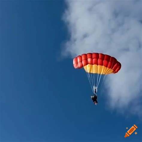Parachute jumping from an airplane on Craiyon