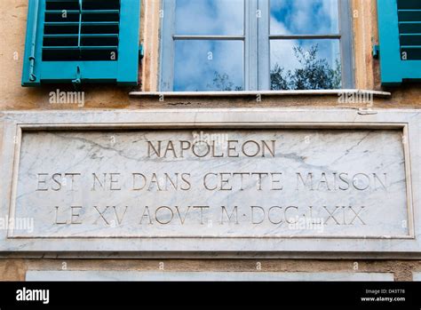 Napoleon birthplace, Ajaccio, Corsica, France, Europe Stock Photo - Alamy