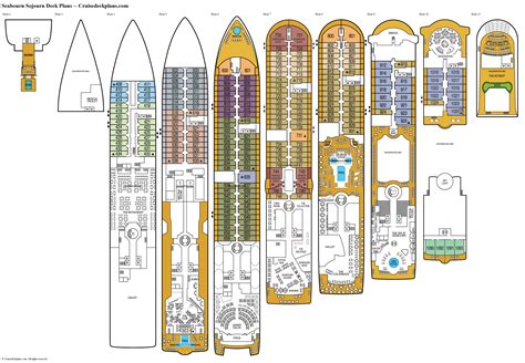 Seabourn Sojourn Deck Plans, Diagrams, Pictures, Video