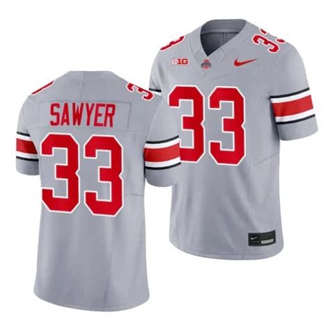 [Trending] Shop New Jack Sawyer Jersey #33 Gray