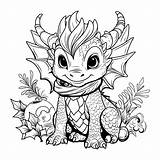 Dragon coloring Book Coloring page Simple Line Illustration Of Little  sketch template