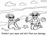 Sunscreen Coloring Pages At GetColoringscom  Free Printable Colorings sketch template