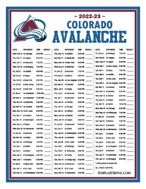 Avalanche Schedule 2024 - Devi Henryetta