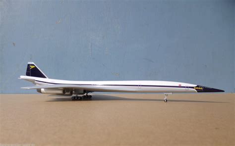 Boeing 2707 SST BOAC in 1/200 from PCM models with wheels and a stand | #1773299642