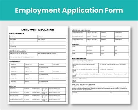 Fillable Employment Application Form Tjx Printable Pd - vrogue.co