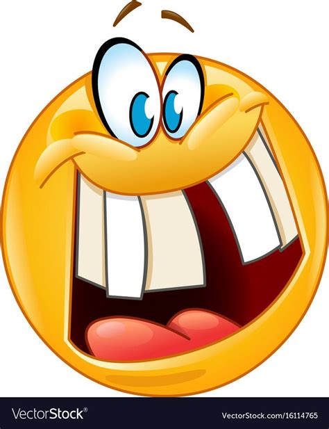 Emoticon with crazy smile revealing a gap tooth. Download a Free Preview or High Quality Adobe ...