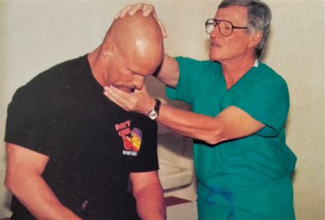 Rasslin' History 101 on Twitter: "Stone Cold Steve Austin getting his neck examined by ...