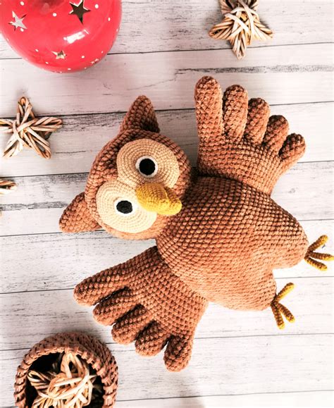 PATTERN Plush Owl Crochet Toy PDF Pattern Stuffed OWL - Etsy