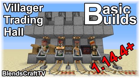 Villager Trading Hall - Minecraft Java 1.14.4 - YouTube