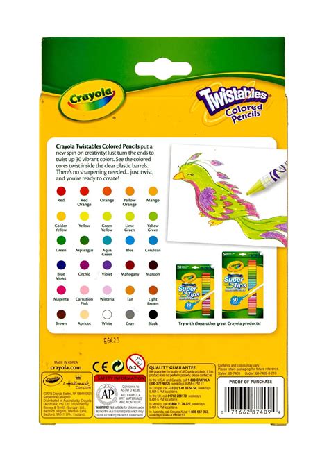 Bulk Crayola Twistable Colored Pencils, 30 Color Pack - DollarDays