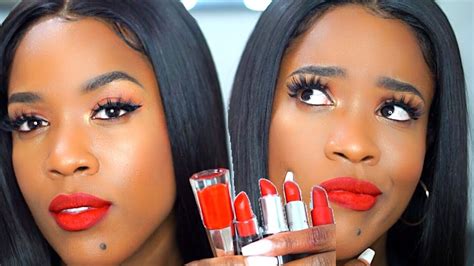 THE BEST RED LIPSTICK COMBOS FOR DARK SKIN! - YouTube