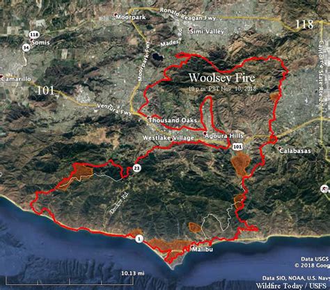 Woolsey Fire Map Current: Latest Updates And Information - World Map ...