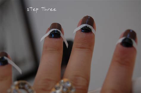 Just B: B DIY: Half moon manicure