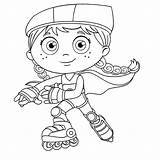 Free Printable Super Why Coloring Pages sketch template