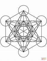 Metatrons Cube Mandala coloring Page  Free Printable Coloring Pages sketch template