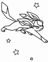Pokemon Glaceon Coloring Pages sketch template