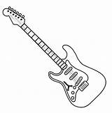 Electric Guitar Coloring Page  Free Printable Pages For Kids sketch template
