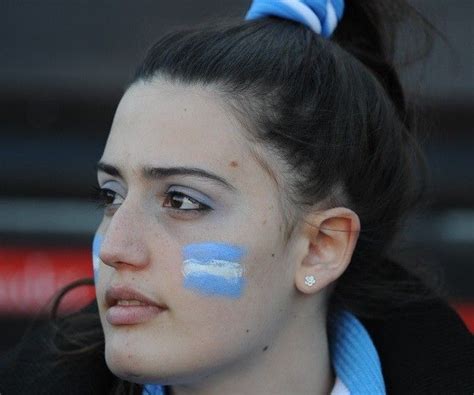 Argentina world cup flag tattoo on an Argentine fan's left face | Argentina world cup, Argentina ...