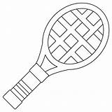 Tennis Racket coloring page  ColouringPages sketch template