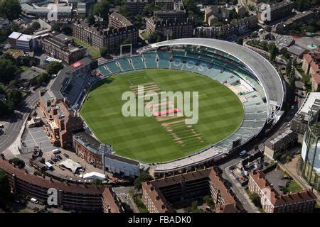 Aerial view of The Oval, cricket ground in Kennington, London Stock ...