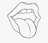 Tongue Coloring Clipart Getdrawings Sketch Page sketch template
