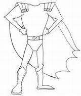 Superhero Body Outline Coloring Coloring Pages sketch template