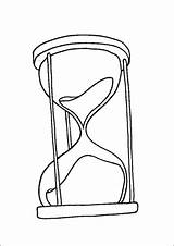 Hourglass Coloring Page sketch template