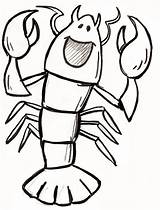 Printable Lobster Coloring Page sketch template