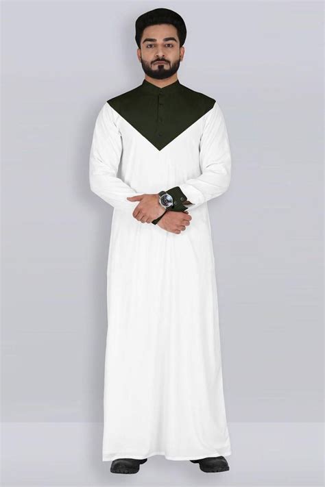 Men White thobe for WEDDING Cheema's Brand Kaweti thobe price from souq in Saudi Arabia - Yaoota!