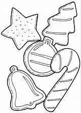 Printable Christmas Cookie Coloring Pages sketch template